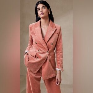 Banana Republic 🍌 Rivoli Oversized Corduroy Blazer - Pink Blush - 18